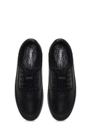 Male Black Lace-Up Leather Casual Shoes | Derimod