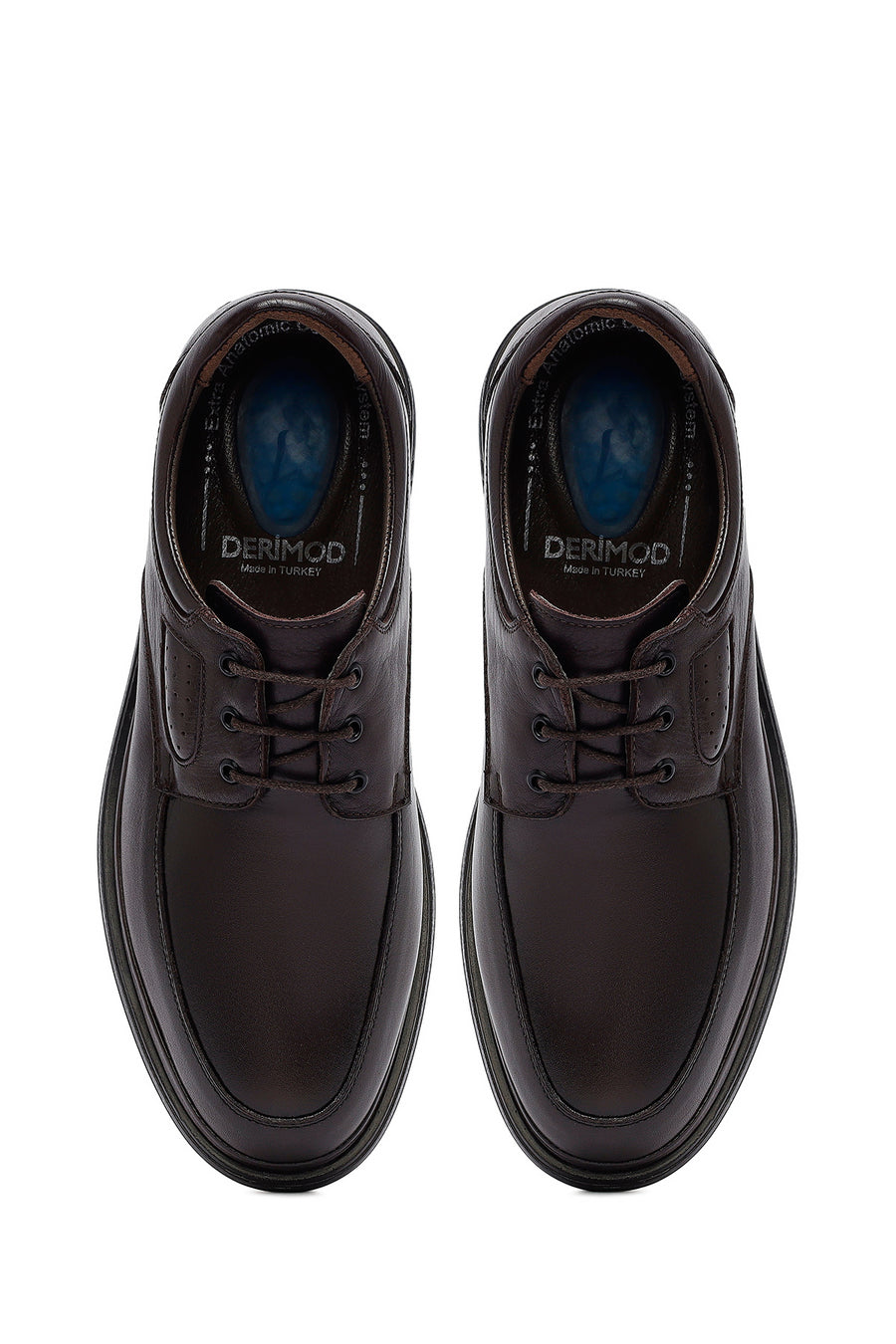 Men's Brown Lace Up Leather Casual Shoes