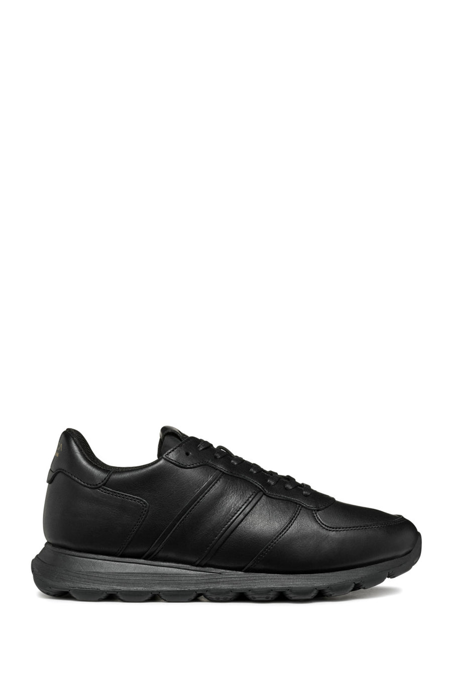Geox Men's Black Lace-Up Leather Sneakers U4612B000CLC9999 | Derimod