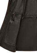 Malibu Woman Brown Suede Leather Jacket | Derimod