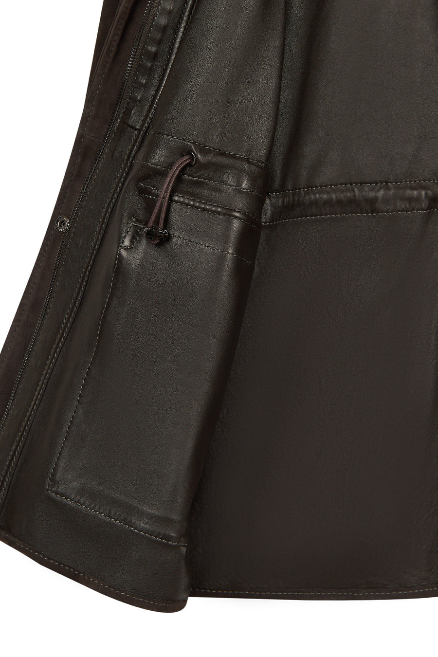 Malibu Woman Brown Suede Leather Jacket