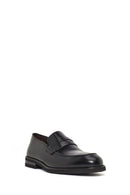 Men's Black Leather Loafer | Derimod