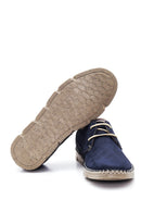 Men's Navy Blue Nubuck Leather Shoes | Derimod