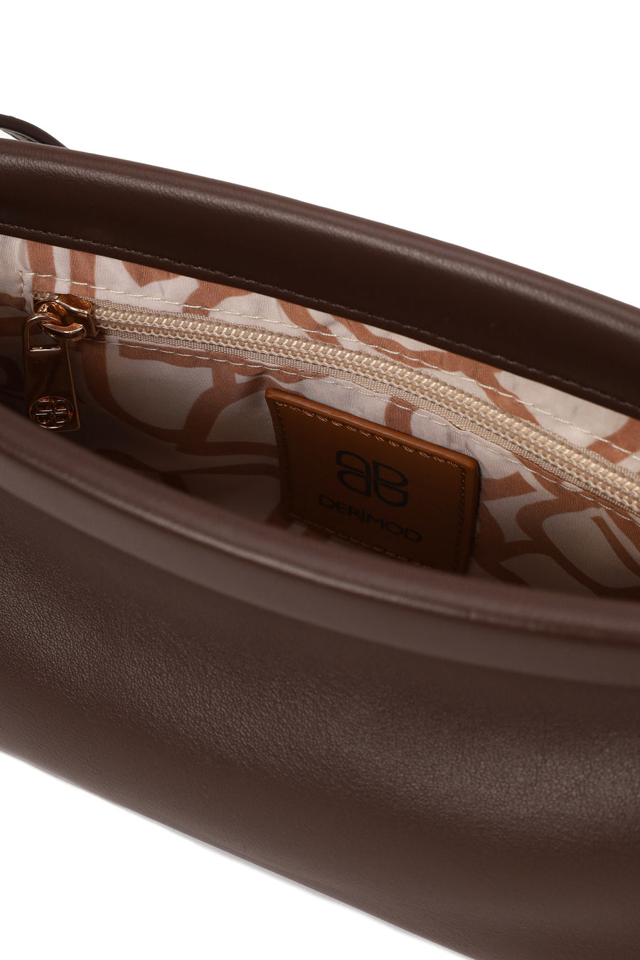 Woman Brown Long-Strap Mini Shoulder Bag