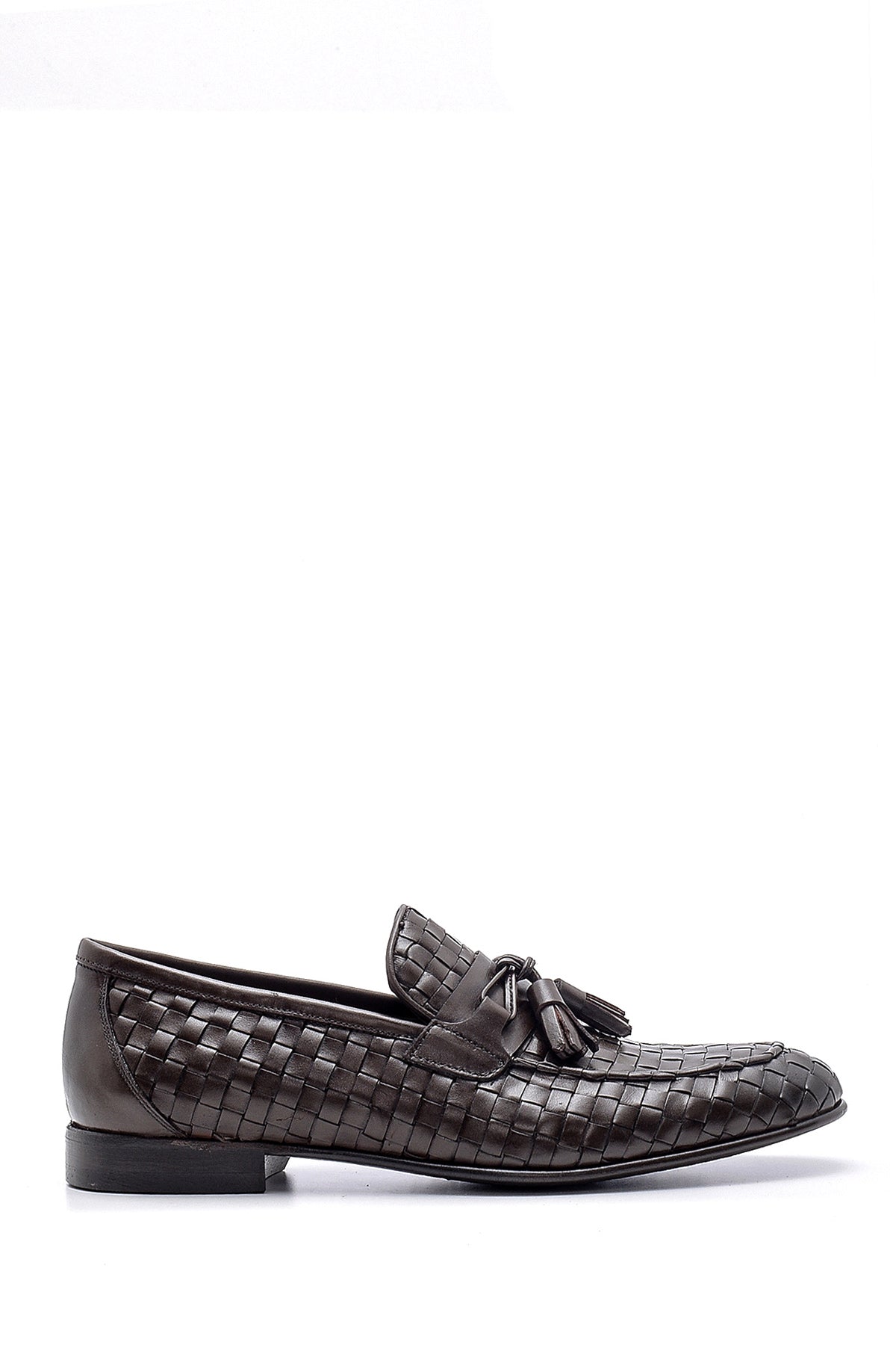 Men's Leather Knit Pattern Loafer 20SFD317329 | Derimod