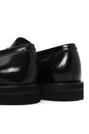 Erkek Siayh Deri Loafer | Derimod