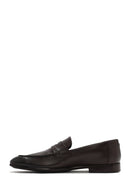 Erkek Kahverengi Deri Casual Loafer | Derimod