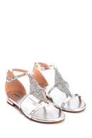 Kadın Taş Detaylı Casual Sandalet | Derimod