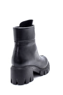 Women's Zipper Detailed Thick-Sole Heeled Boots | Derimod