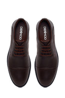 Male Brown Lace-up Leather Casual Shoes | Derimod