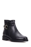 Women's Buckle Leather Boots | Derimod