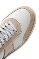 Kadın Bej Deri Kalın Tabanlı Sneaker | Derimod