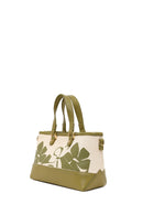 Woman Green Long-Strap Patterned Mini Shoulder Bag | Derimod