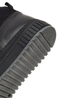 Male Black Lace-Up Thick-Soled Nubuck Leather Sports Boots | Derimod