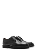 Men's Black Laced Leather Classic Shoes | Derimod
