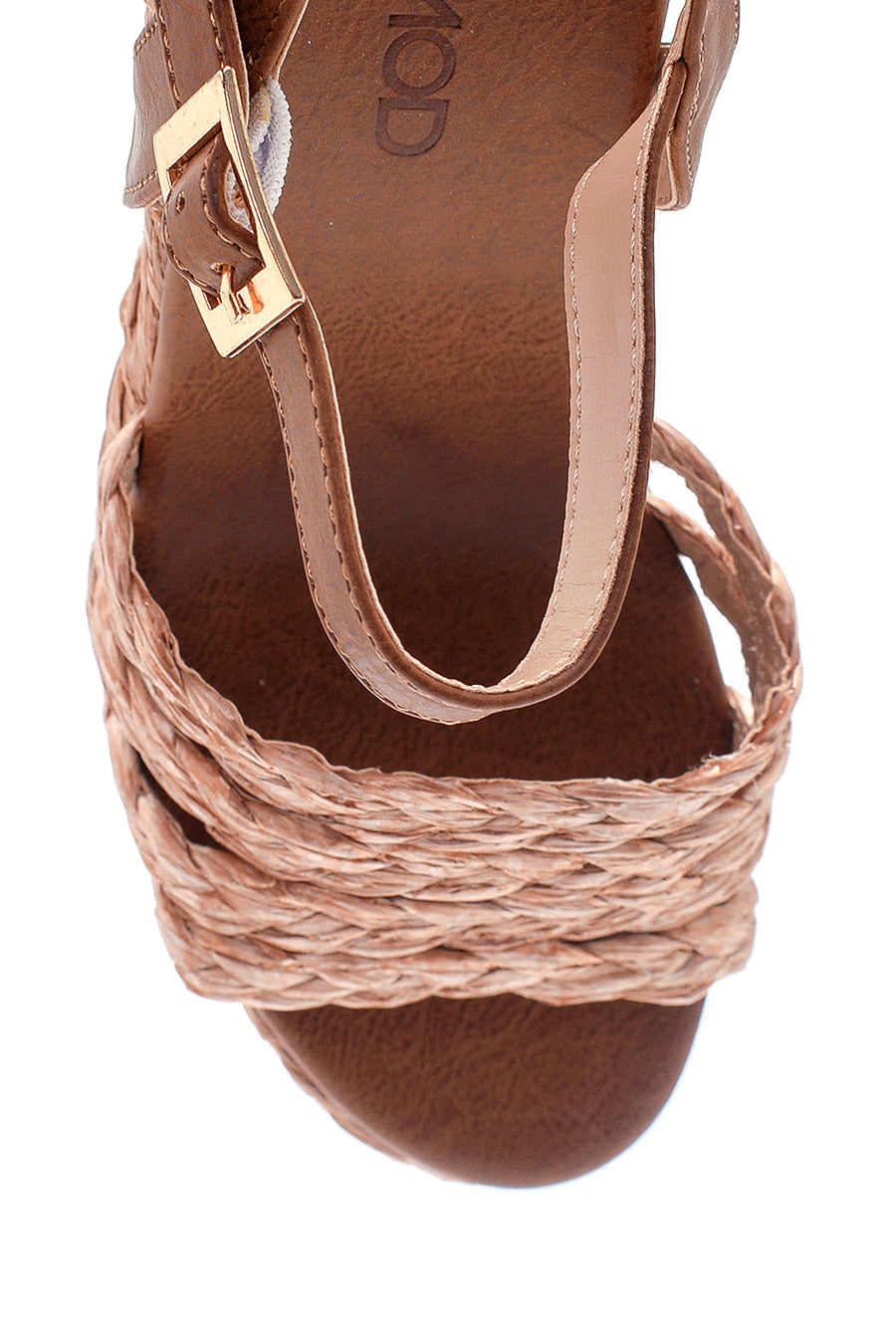 Women's Wedge Heeled Straw Sandals