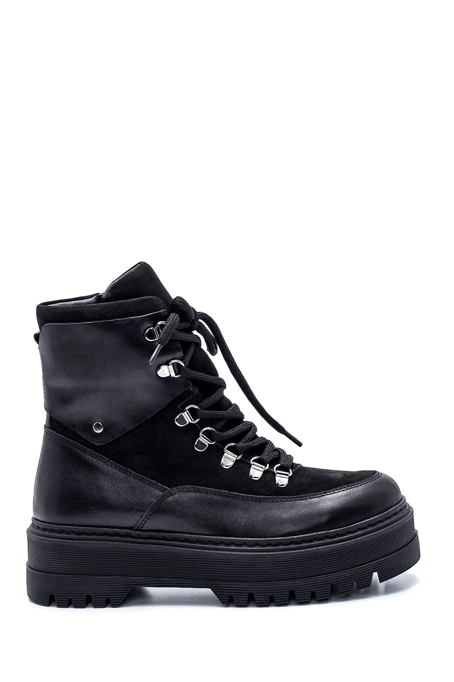 Women's Leather High Sole Boots 21WFD200414 | Derimod