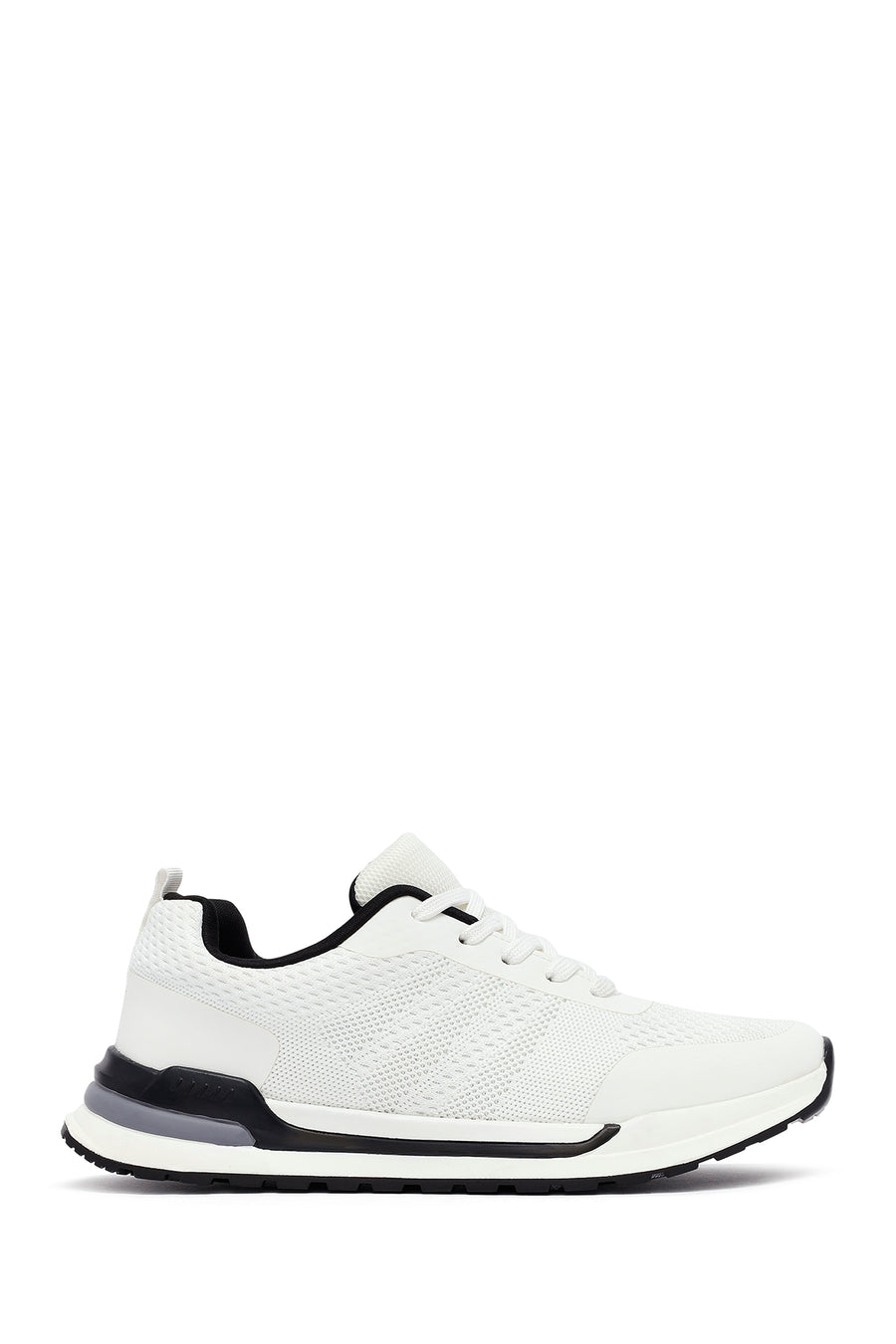Derimod Zero Erkek Beyaz Bağcıklı Kumaş Sneaker 25SFD69006F | Derimod