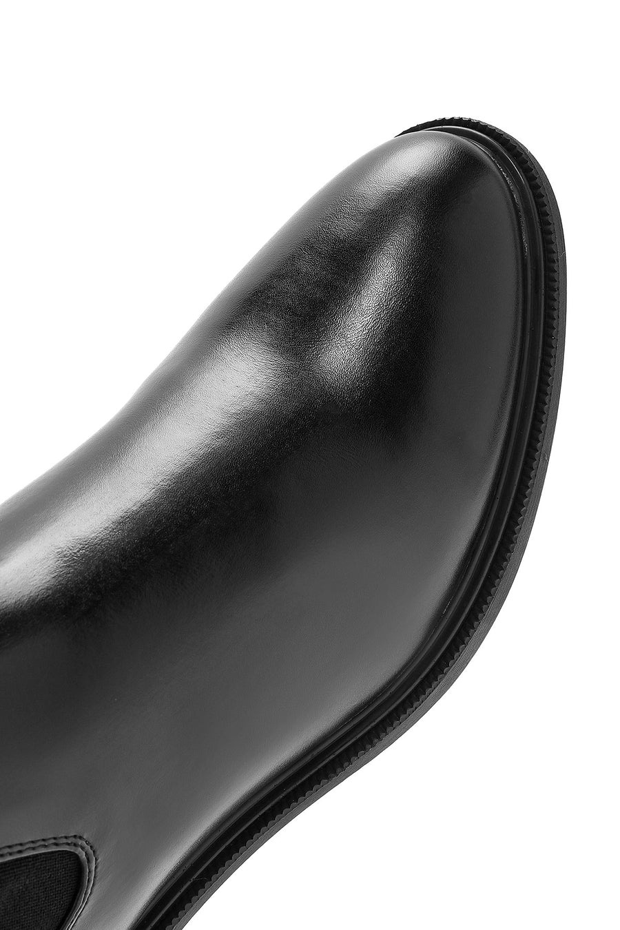 Women's Black Zippered Buckle Detailed Boots