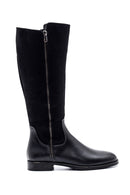 Women's Black Zippered Casual Boots | Derimod