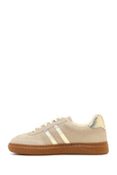 Woman Beige Lace-up Sneakers | Derimod