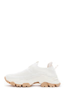 Women's White Thick Soled Sneaker | Derimod