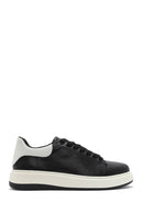 Men's Black Lace-up Leather Sneaker | Derimod