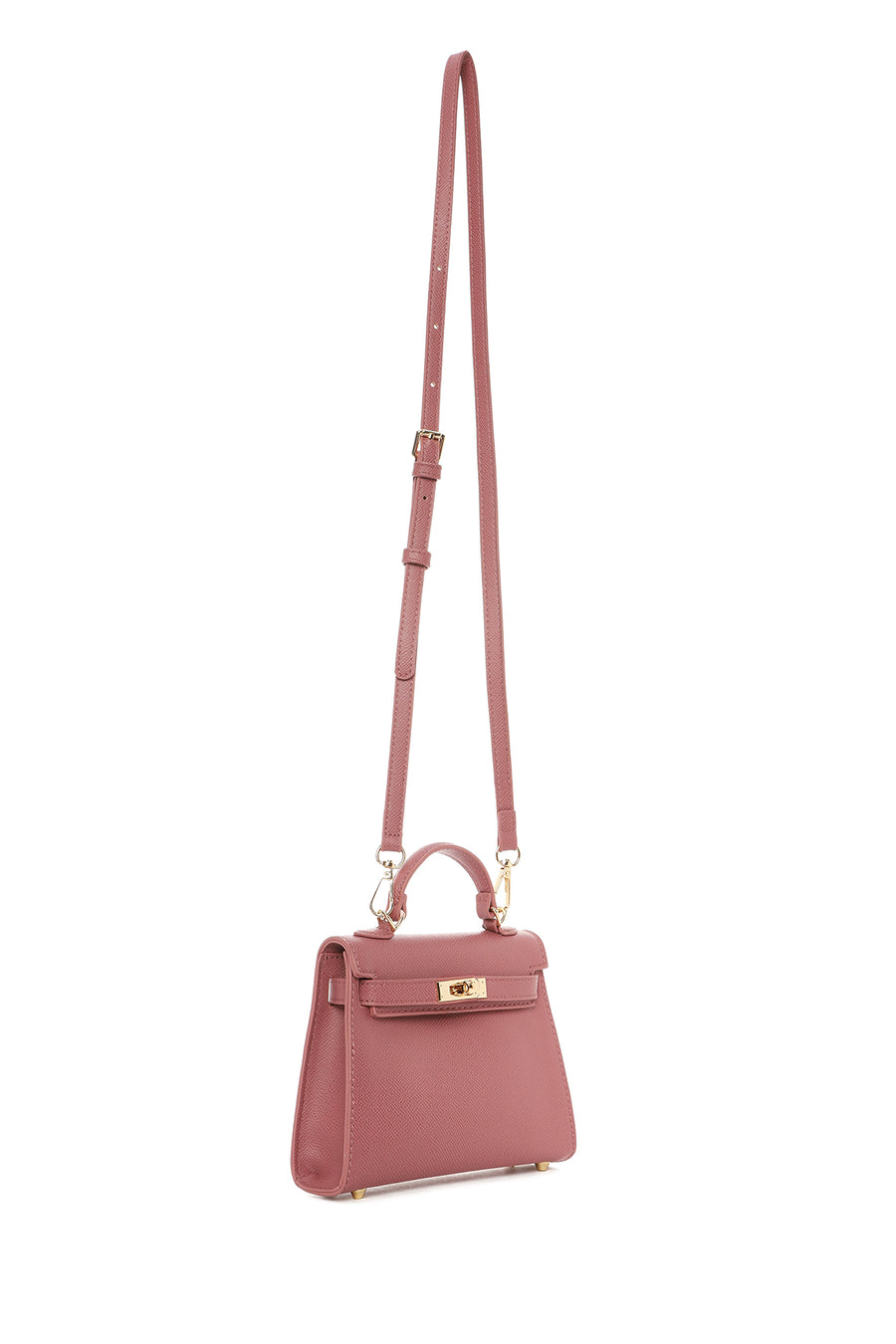 Women's Pink Long Strap Mini Crossbody Bag