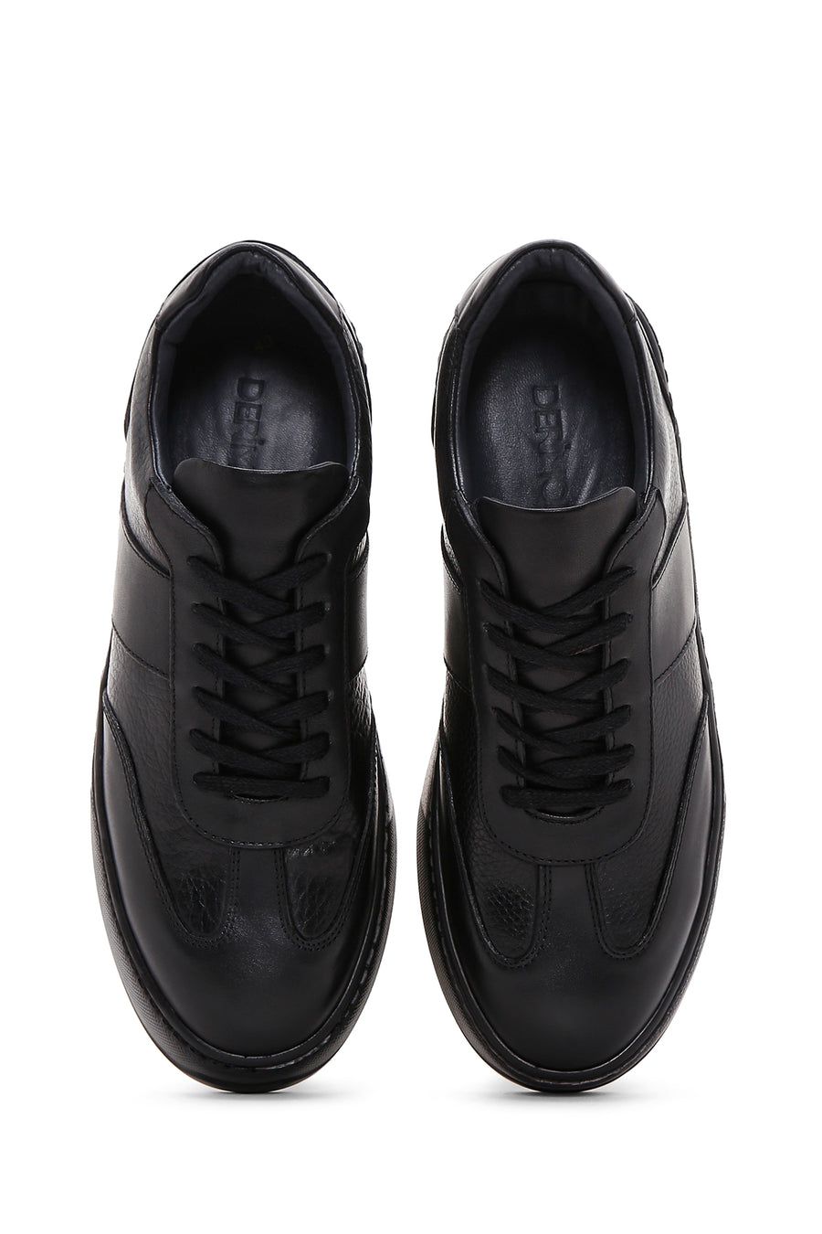 Men's Black Leather Sneaker