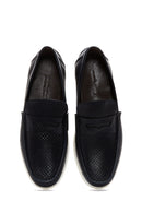 Men's Leather Printed Loafer | Derimod