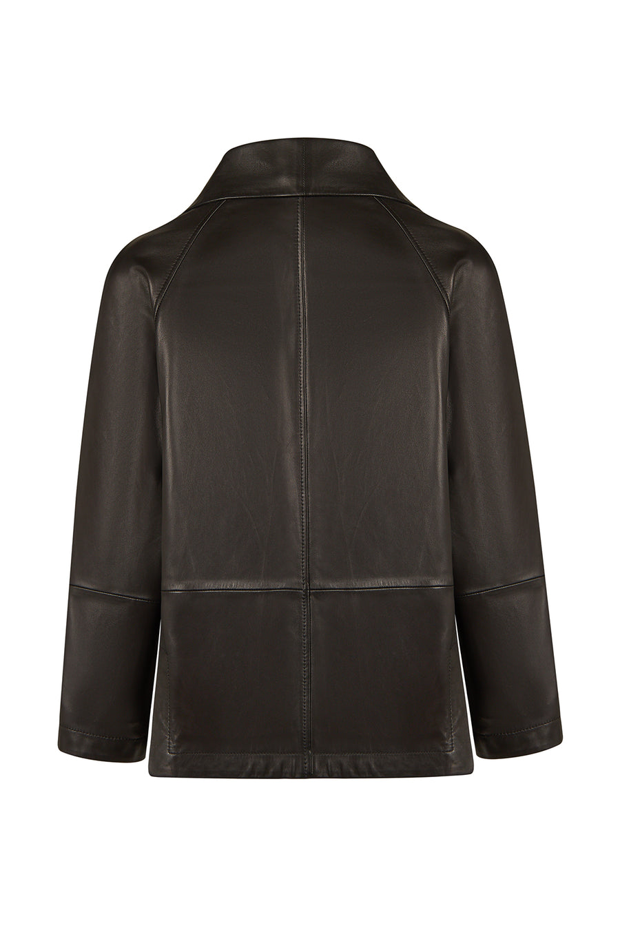 Florida-X Woman Black A-Line Leather Jacket