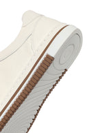 Erkek Beyaz Bağcıklı Deri Sneaker | Derimod