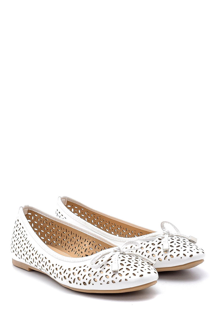 Women's White Bow Ballerina Ballet