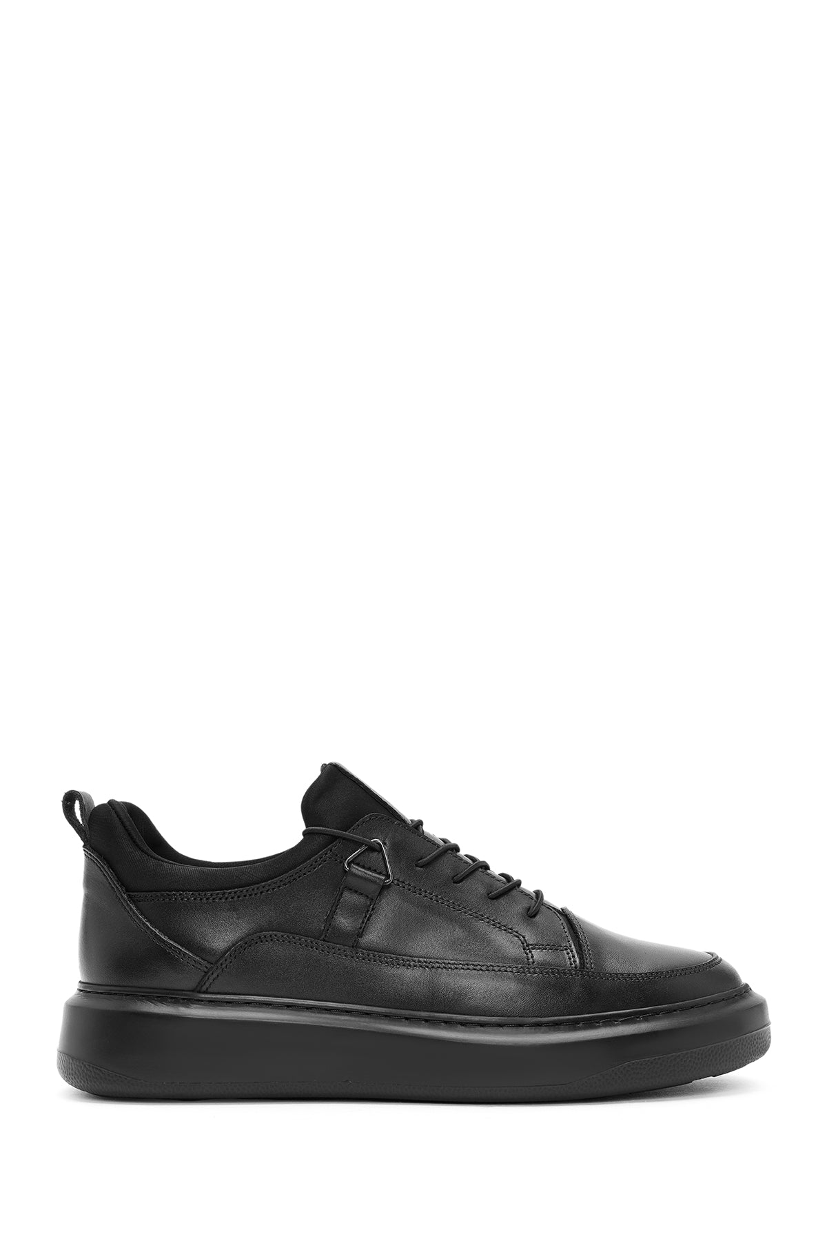 Men's Black Lace-up Leather Sneaker 24WFD603718 | Derimod