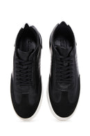 Men's Black Leather Sneaker | Derimod