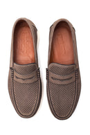 Erkek Deri Nubuk Loafer | Derimod