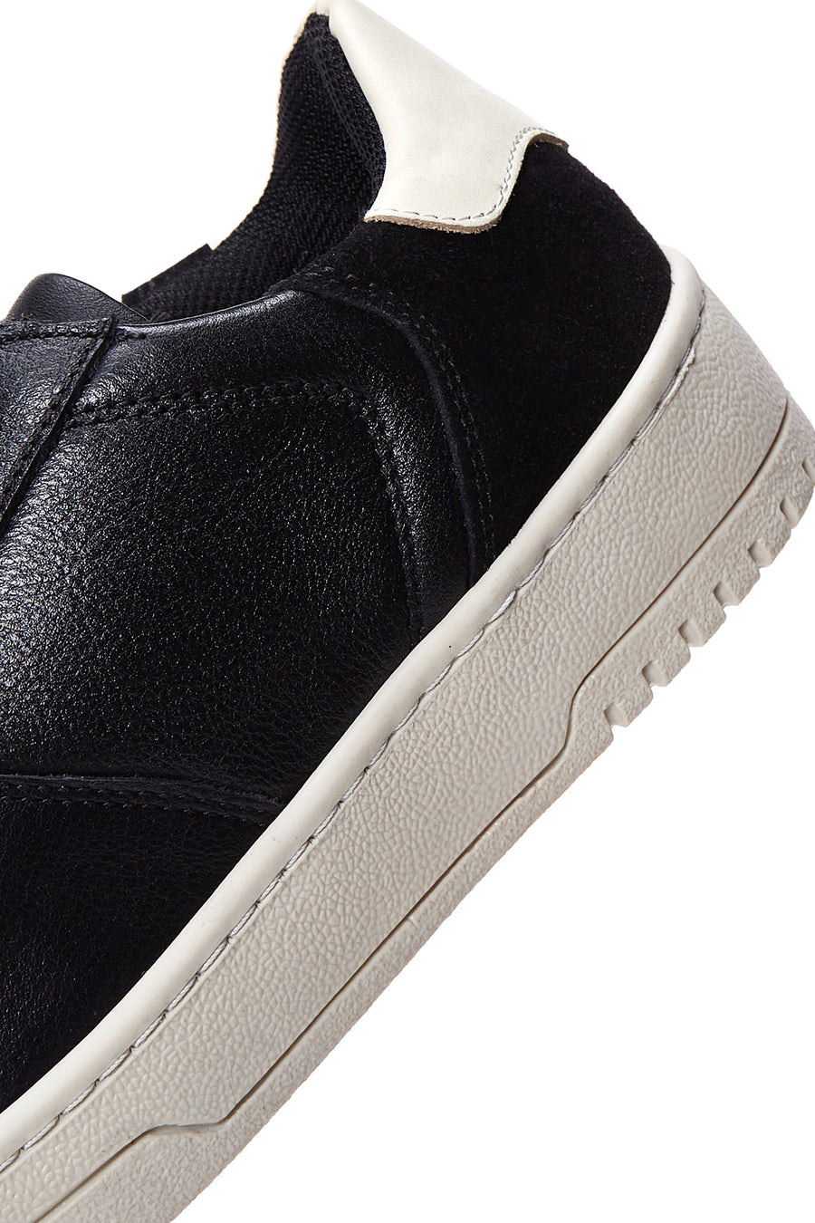 Women's Black Leather Sneaker