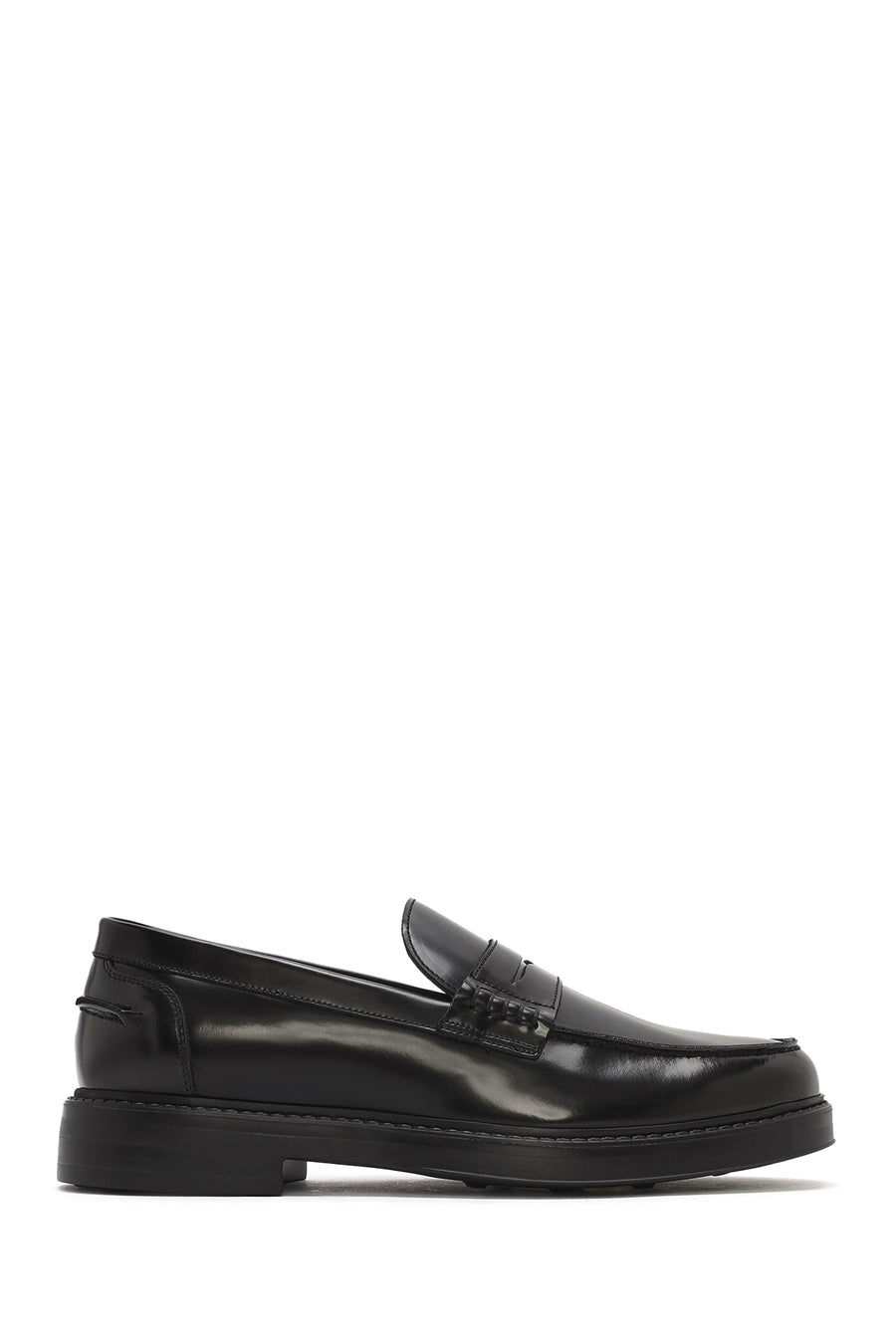 Male Black Leather Loafer 26SFD722022 | Derimod