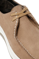 Men's Mink Lace-Up Nubuck Leather Comfort Shoes | Derimod
