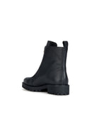 Geox Women's Black Hoara Leather Boots | Derimod