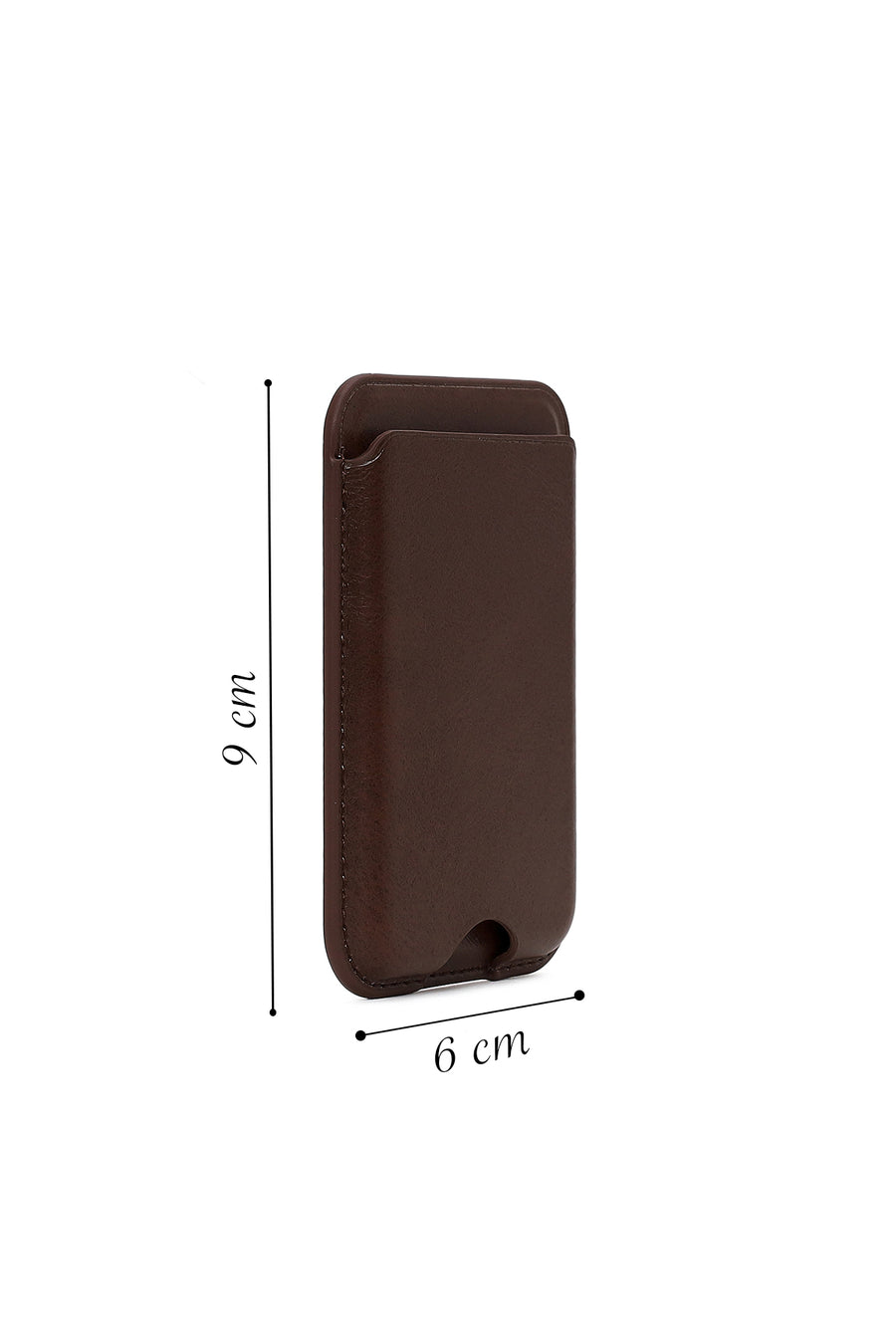 Male Brown Leather Magnetic Wallet