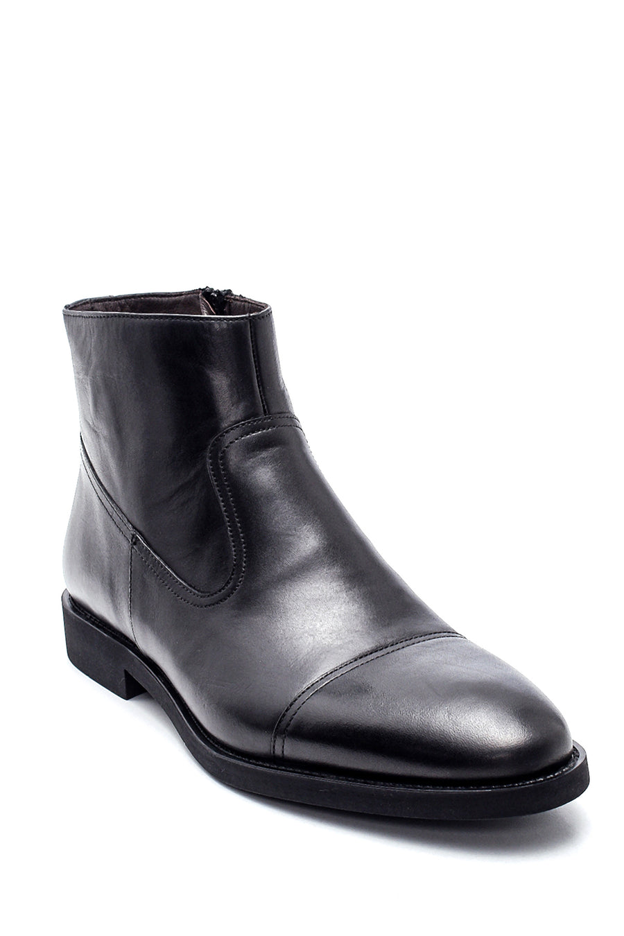 Men's Leather Zippered Classic Boots
