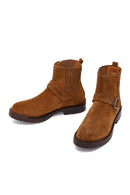 Women's Tan Suede Leather Chelsea Boots | Derimod