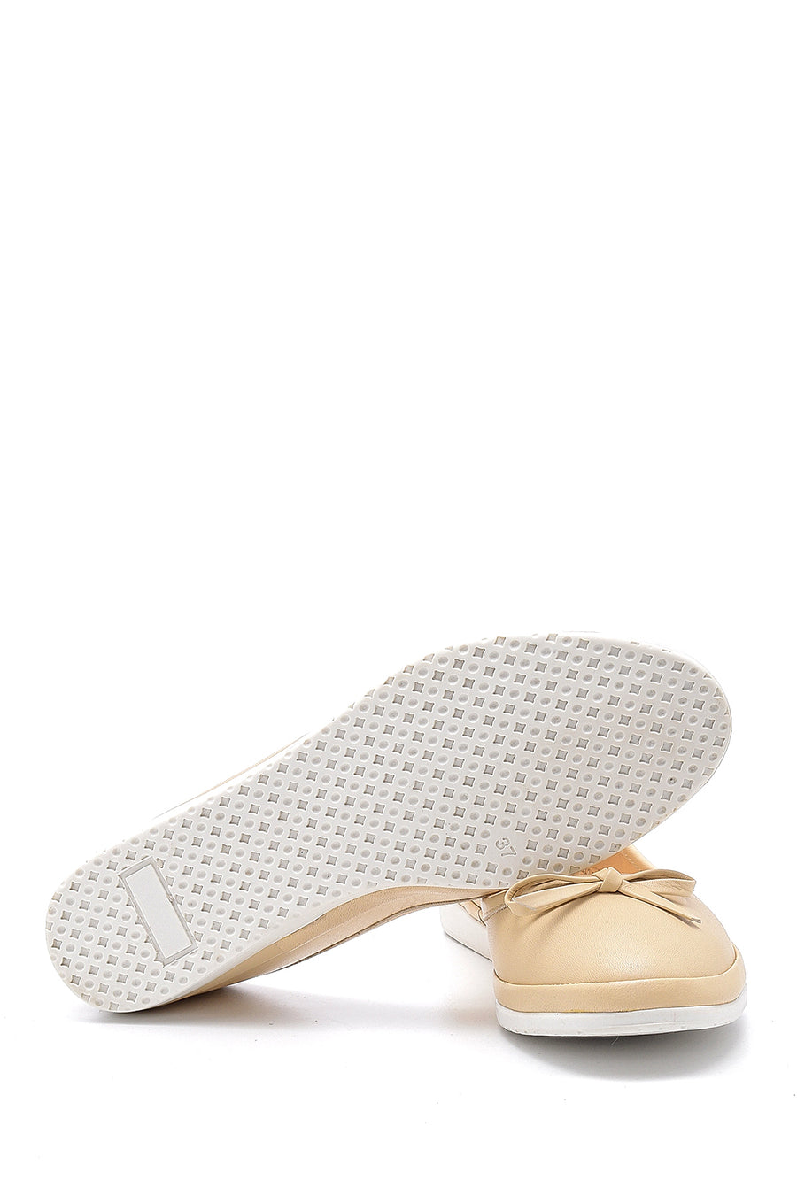Women's Bow Leather Ballerinas