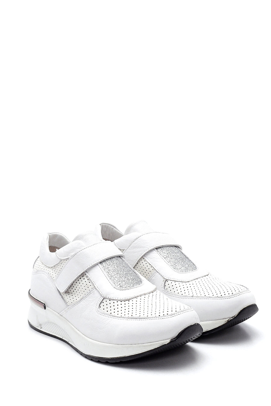 Women's White Leather Comfort Shoes