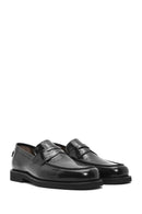 Erkek Siyah Deri Klasik Loafer | Derimod