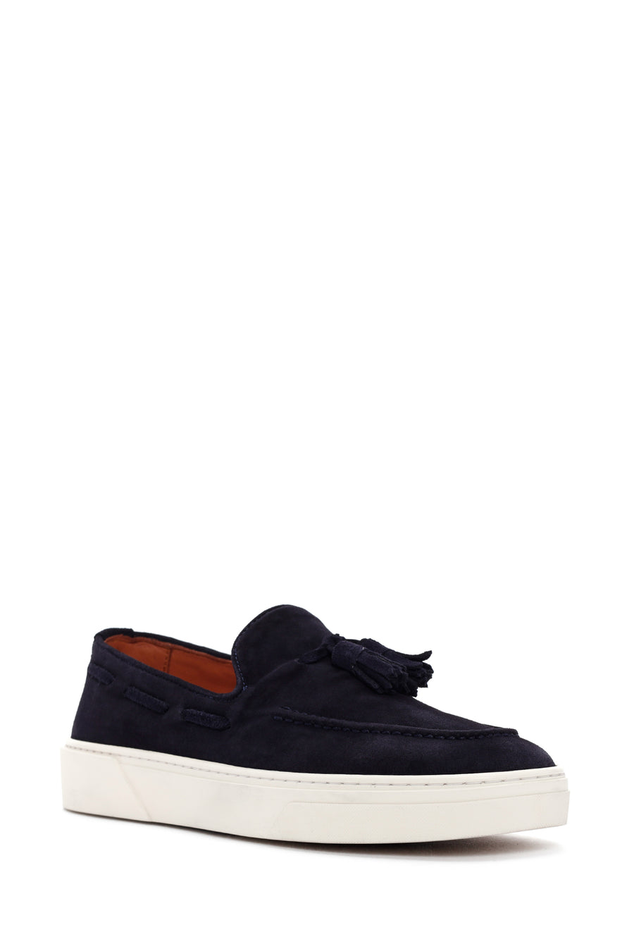 Derimod Fly Men's Navy Blue Suede Leather Casual Loafer