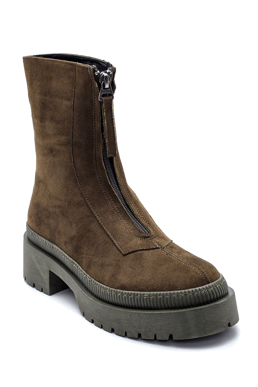 Women's Suede Zipper Boots
