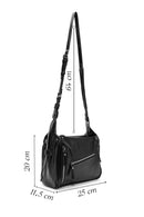 Women's Black Long Strap Crossbody Bag | Derimod