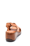 Women's Comfort Wedge Heel Leather Sandals | Derimod